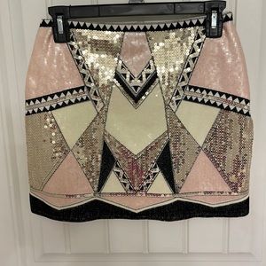Boutique sequin skirt size S.